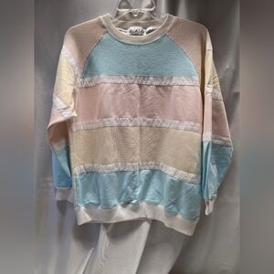 Vintage Colorblock Pastel Sweatshirt
